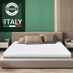 Matelas 120x200 cm en Mousse Antibactérien>The White Stone Outlet