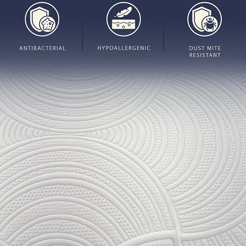 Matelas 90x190 en Mousse à Mémoire Breeze et Ressorts Ensachés, Hauteur 30 cm>The White Stone Outlet
