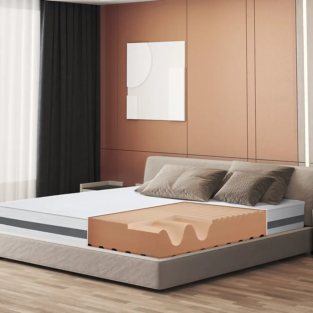 The White Stone Matelas 150x195 cm en Mousse Antibactérien* Matelas