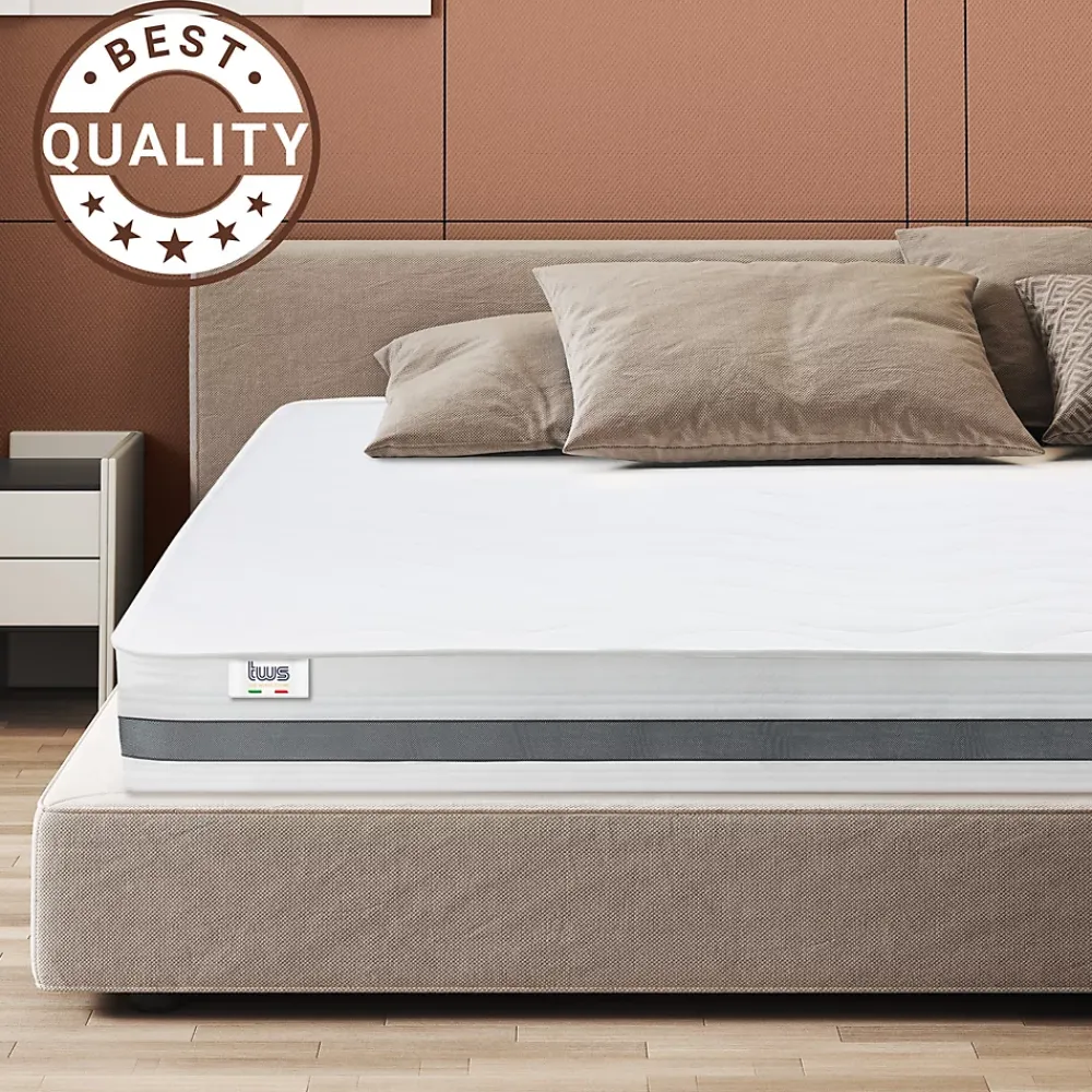 The White Stone Matelas 150x195 cm en Mousse Antibactérien* Matelas