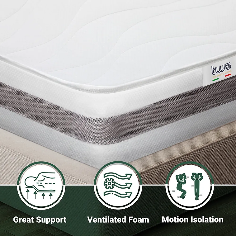 Matelas 70x220 cm en Mousse Antibactérien>The White Stone Best