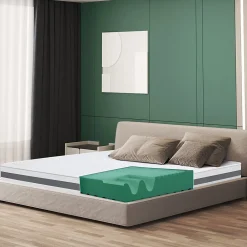 The White Stone Matelas 90x175 cm en Mousse Antibactérien* Matelas
