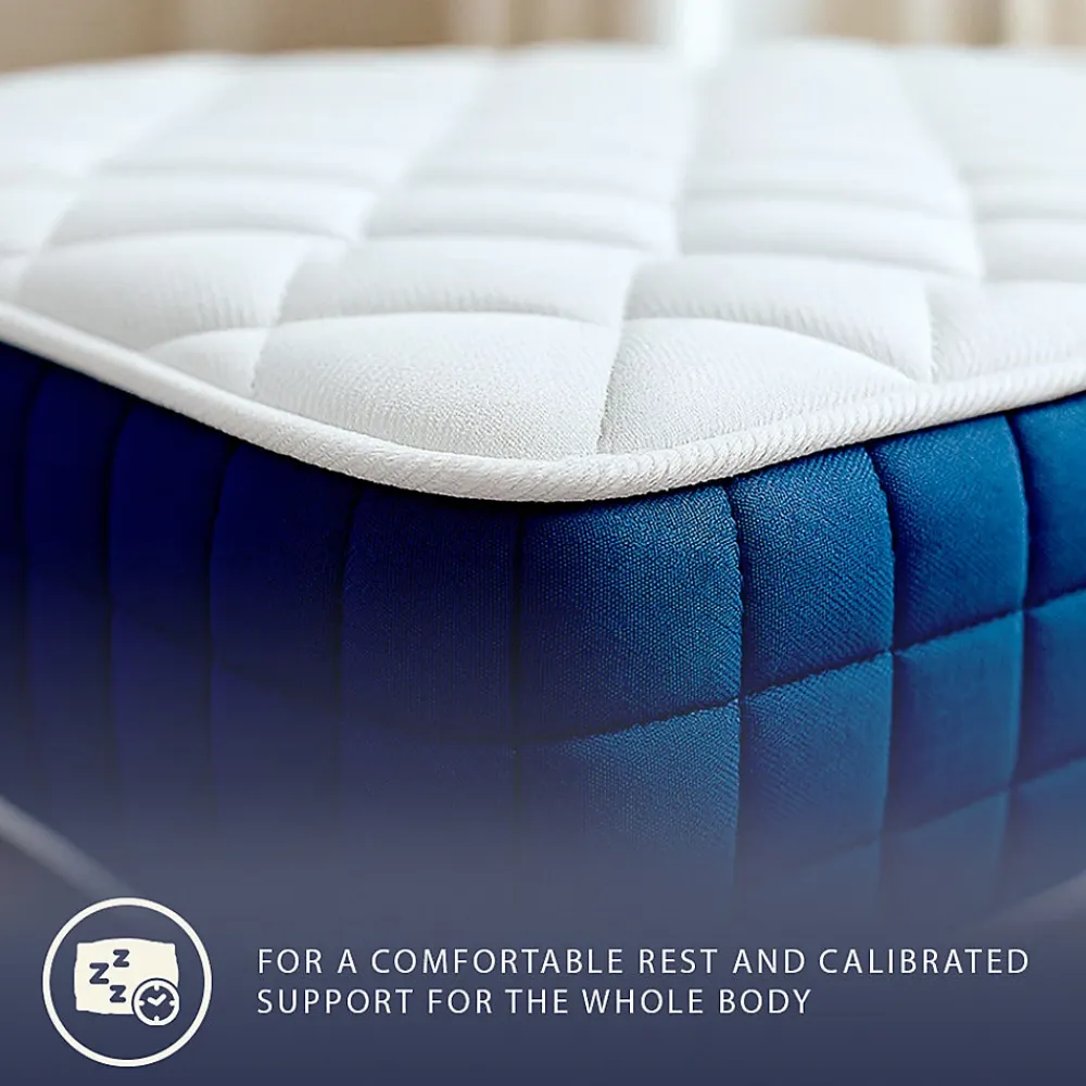 The White Stone Matelas 180x200cm, Hauteur 30 cm, avec Ressorts Ensachés et Memory Foam* Matelas
