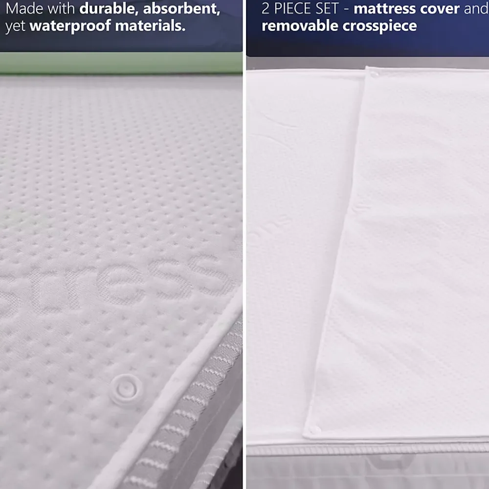 The White Stone Protège-matelas 90x200 Imperméable avec Alèse Amovible* Protège Matelas