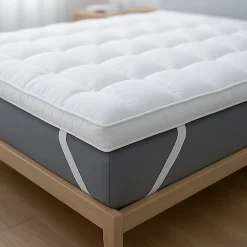 The White Stone Surmatelas 140x200 cm avec rembourrage en ouate de 1000 g/m²* Surmatelas