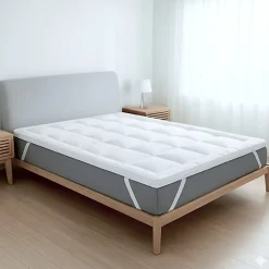 Surmatelas 140x190 cm en ouate de 800 g>The White Stone New