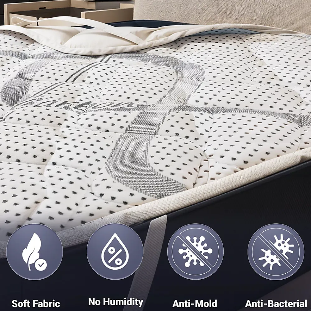 The White Stone Surmatelas 90x200 respirant hauteur 5 cm* Surmatelas