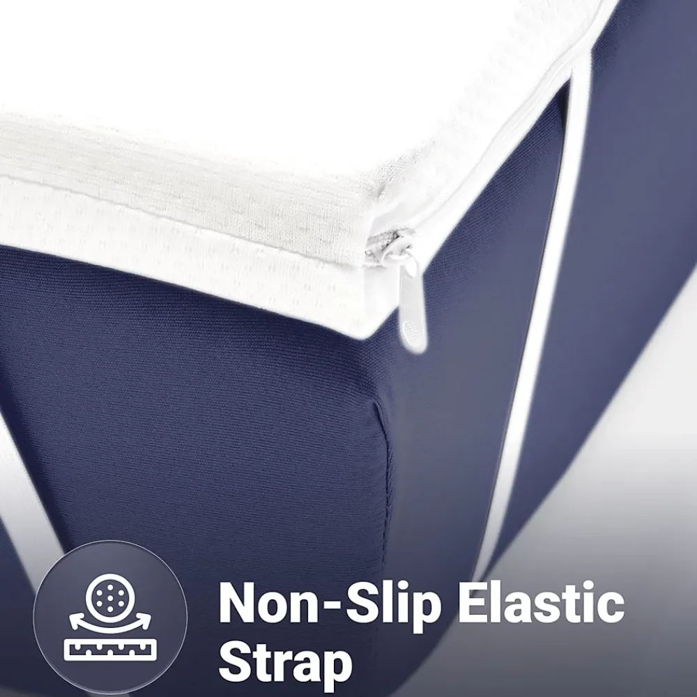 The White Stone Surmatelas 200x200 cm en Latex Naturel, Déhoussable 5 cm* Surmatelas