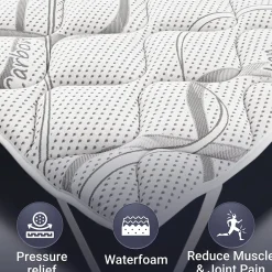 The White Stone Surmatelas 90x190 respirant hauteur 5 cm* Surmatelas