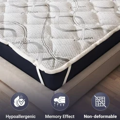 The White Stone Surmatelas 90x190 respirant hauteur 5 cm* Surmatelas