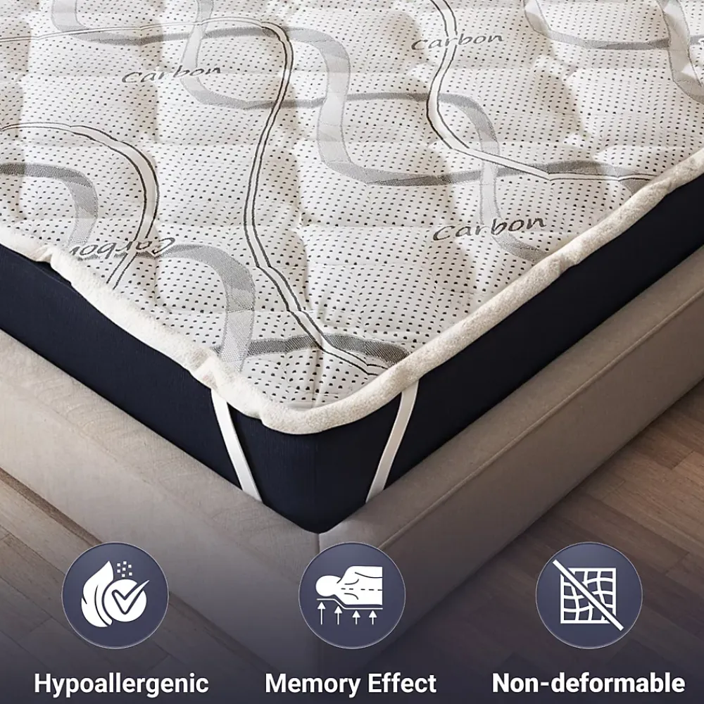 The White Stone Surmatelas 90x190 respirant hauteur 5 cm* Surmatelas