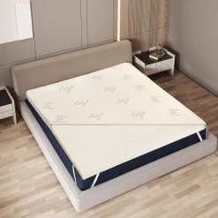 The White Stone Surmatelas 160x200 cm en Latex Naturel, Déhoussable 5 cm* Surmatelas