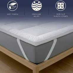 The White Stone Surmatelas 90x190 cm en ouate de 800 g* Surmatelas
