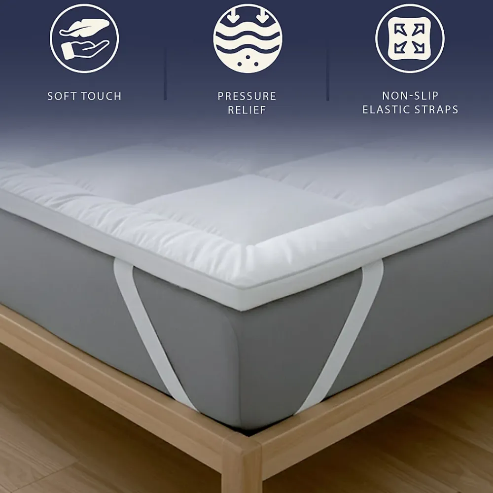 The White Stone Surmatelas 90x190 cm en ouate de 800 g* Surmatelas