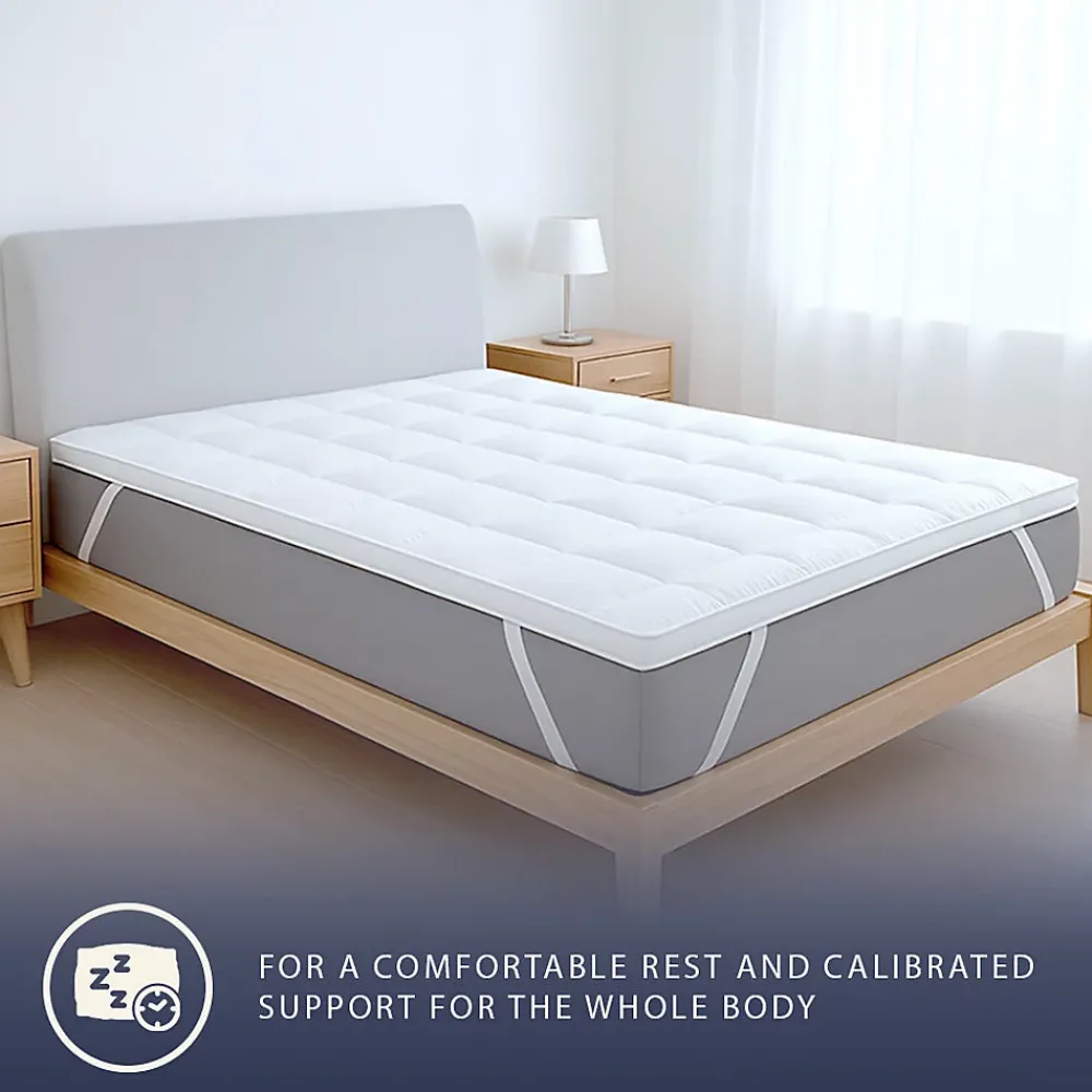 The White Stone Surmatelas 90x190 cm en ouate de 800 g* Surmatelas