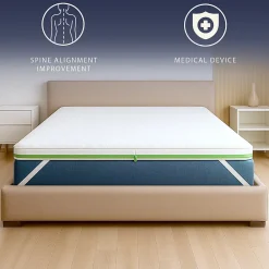 The White Stone Surmatelas 160x190 en Memory Foam Breeze à 9 Zones* Surmatelas