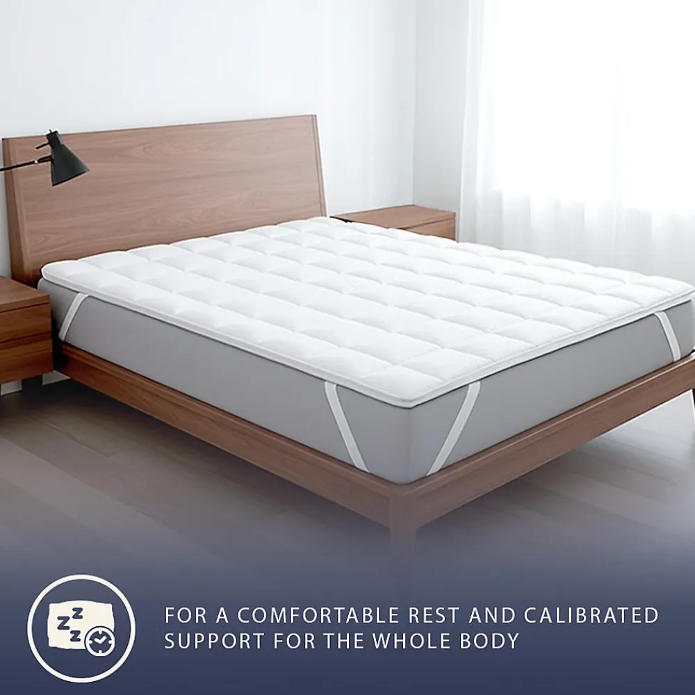 The White Stone Surmatelas 90x200 cm en ouate de 500 g* Surmatelas