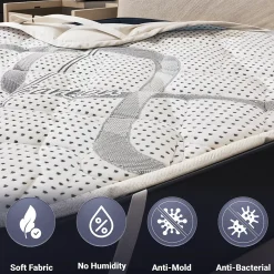 Surmatelas 160x190 respirant hauteur 5 cm><noscript><img width=