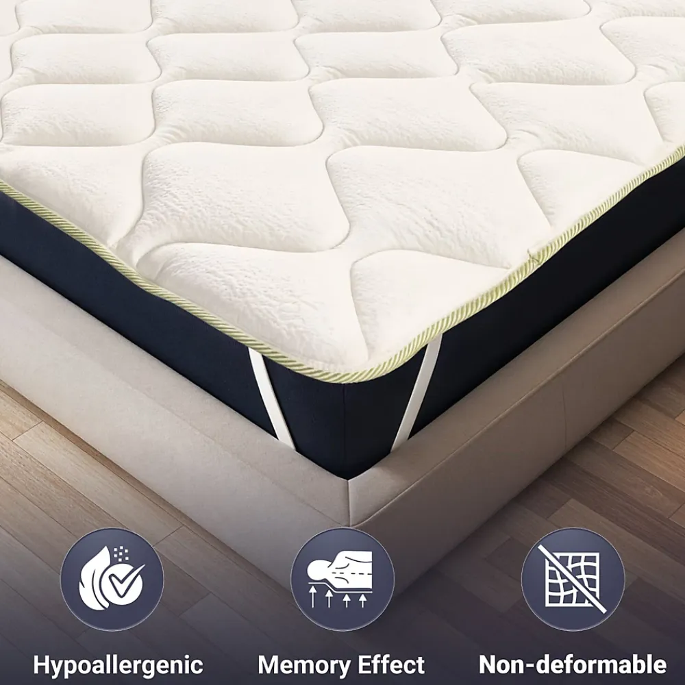 The White Stone Surmatelas Rafraîchissant avec Élastiques 160x200* Surmatelas