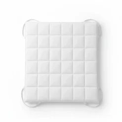 Surmatelas 90x190 cm avec rembourrage en ouate de 1000 g/m²><noscript><img width=