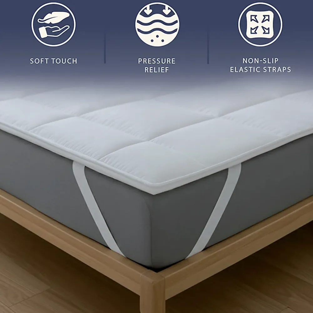 The White Stone Surmatelas 180x200 cm en ouate de 500 g* Surmatelas
