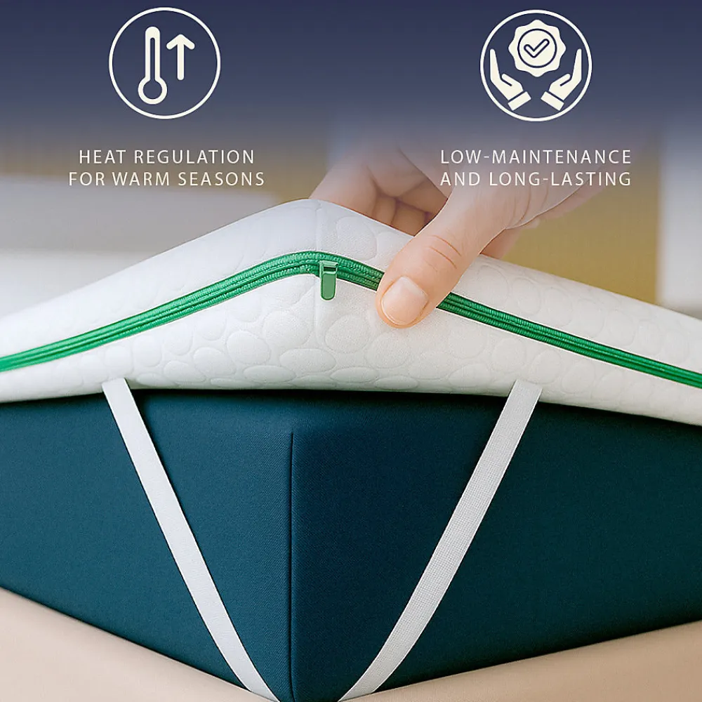 Surmatelas 140x200 en Memory Foam Breeze à 9 Zones>The White Stone Online
