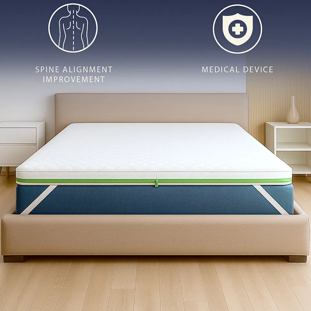 Surmatelas 140x200 en Memory Foam Breeze à 9 Zones>The White Stone Online