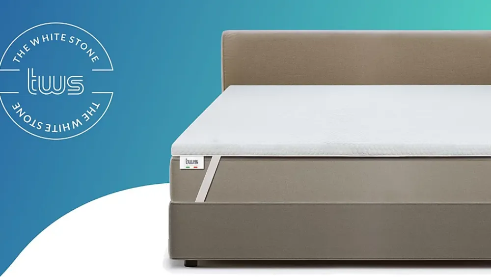 The White Stone Surmatelas en mousse à mémoire de forme 80 x 240 cm* Surmatelas