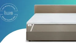 Surmatelas en mousse à mémoire de forme 115 x 190 cm><noscript><img width=