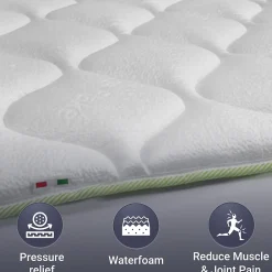 The White Stone Surmatelas Rafraîchissant avec Élastiques 130x190* Surmatelas