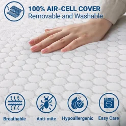The White Stone Topper Memory Foam Pour lit double 150x200* Surmatelas