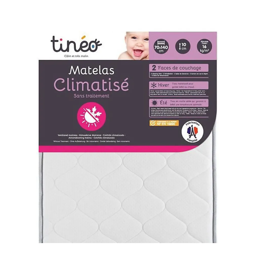 Tineo Matelas climatise 60x120x10* Matelas