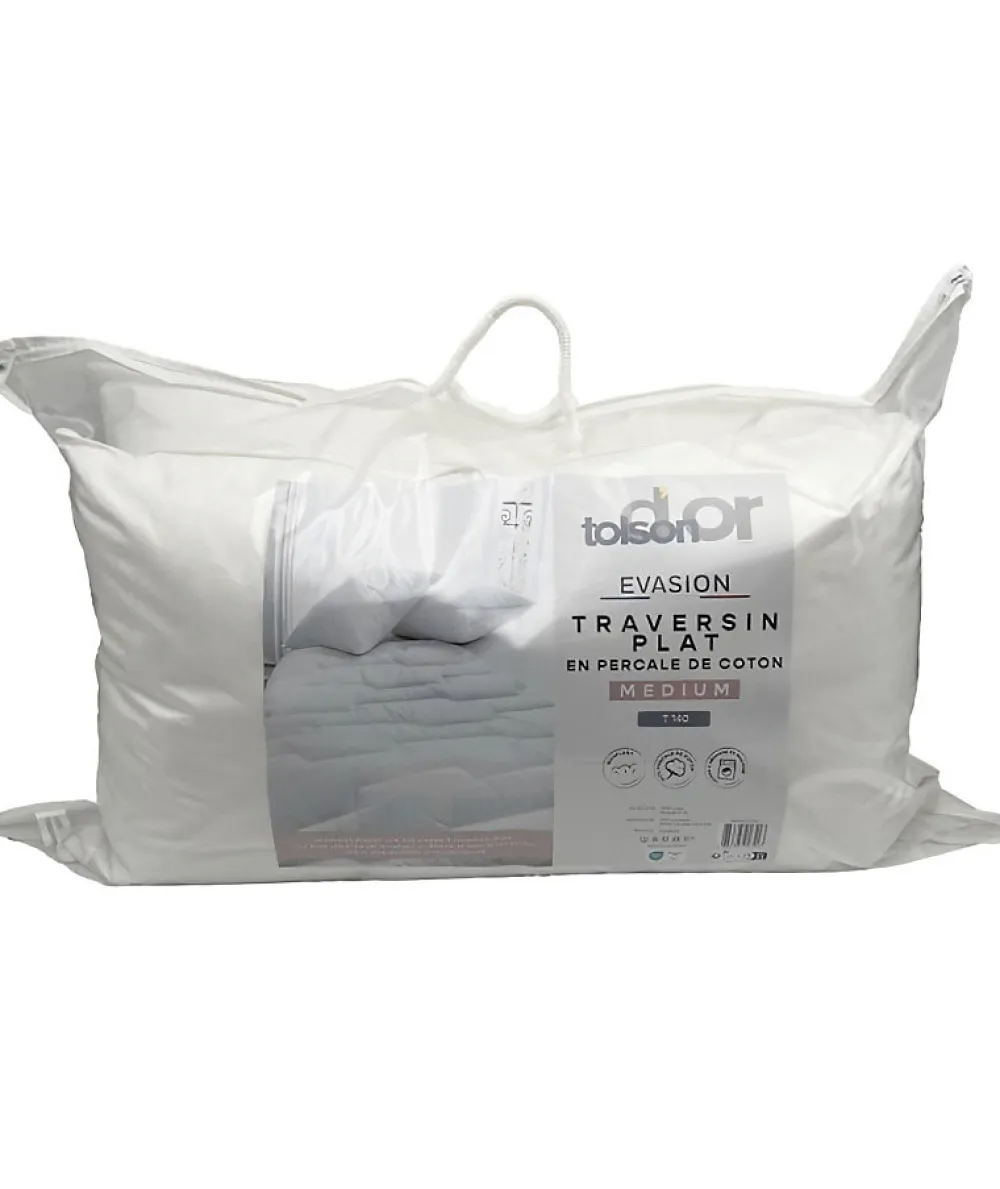 - Oreiller - Evasion - Confort médium - 50x70 cm - Blanc>Toison d'Or Discount