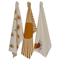 Atmosphera Créateur D'Intérieur Torchons Solaris ocre 45x70,1cm - Atmosphera* Boutis, Couvre-Lit, Édredon