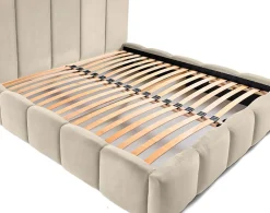 Torreon - lit coffre - 180x200 - sommier inclus - en velours -><noscript><img width=
