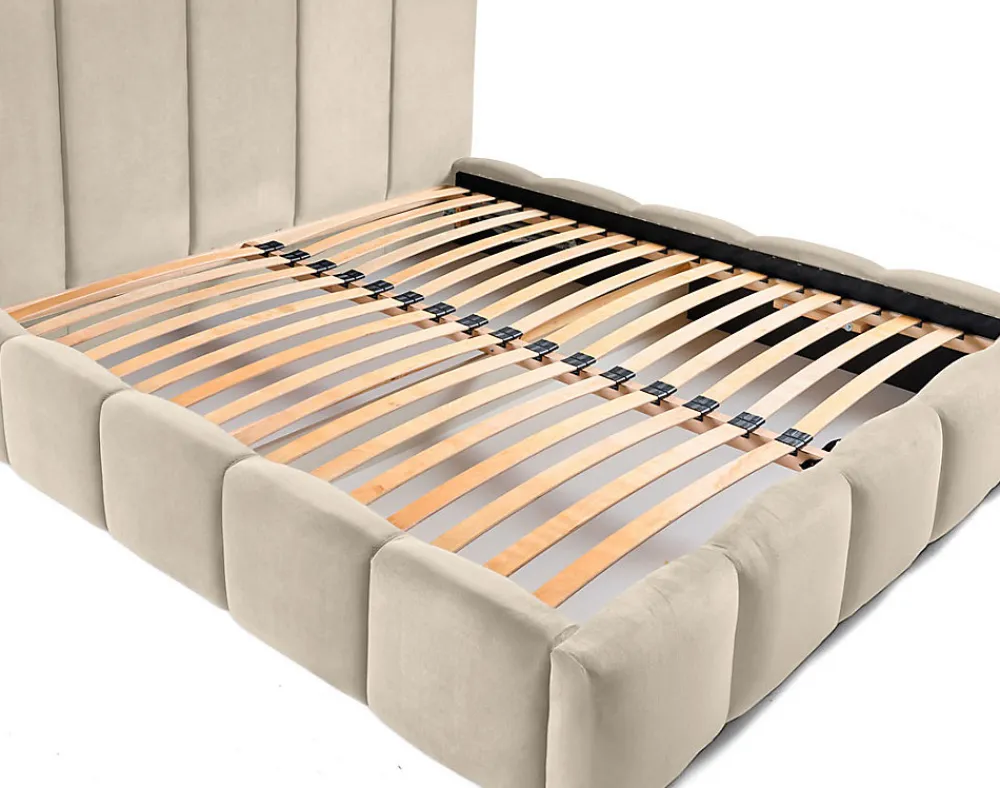 Torreon - lit coffre - 180x200 - sommier inclus - en velours ->Best Mobilier Hot