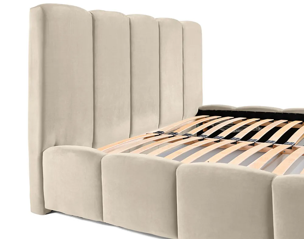Torreon - lit coffre - 180x200 - sommier inclus - en velours ->Best Mobilier Hot