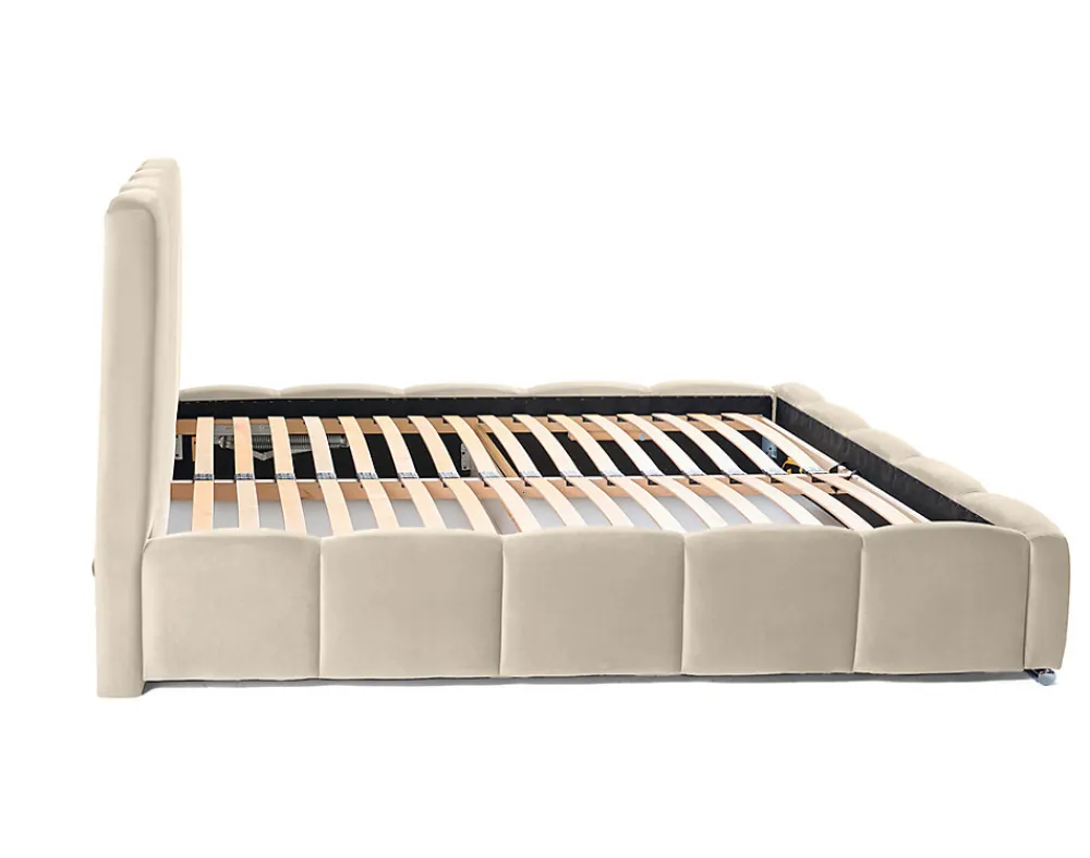 Torreon - lit coffre - 180x200 - sommier inclus - en velours ->Best Mobilier Hot