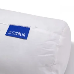 Bleu Calin Traversin moelleux 140cm Polochon COTON BIO* Oreiller Moelleux