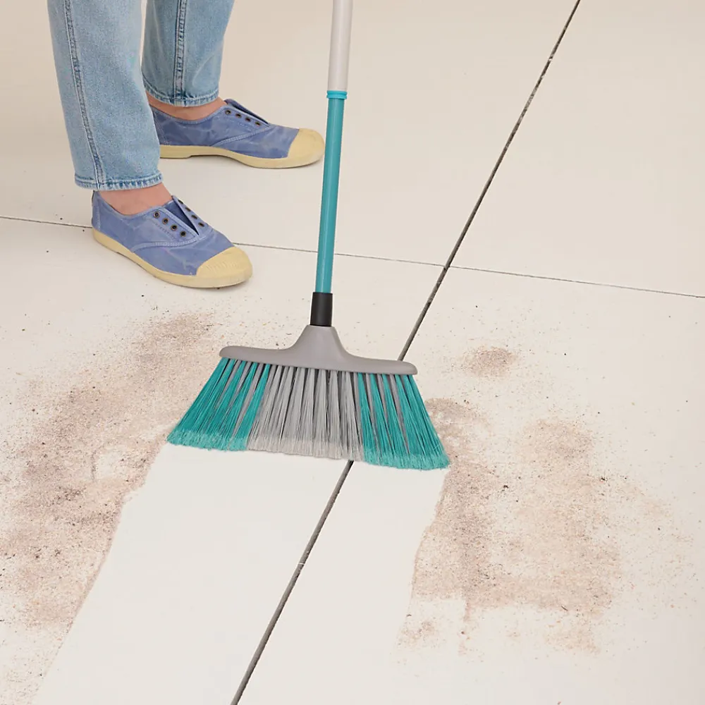 Tête de balais à poils Doux fibres mélangées gris et bleu L.28 x l.7cm>GoodHome Outlet