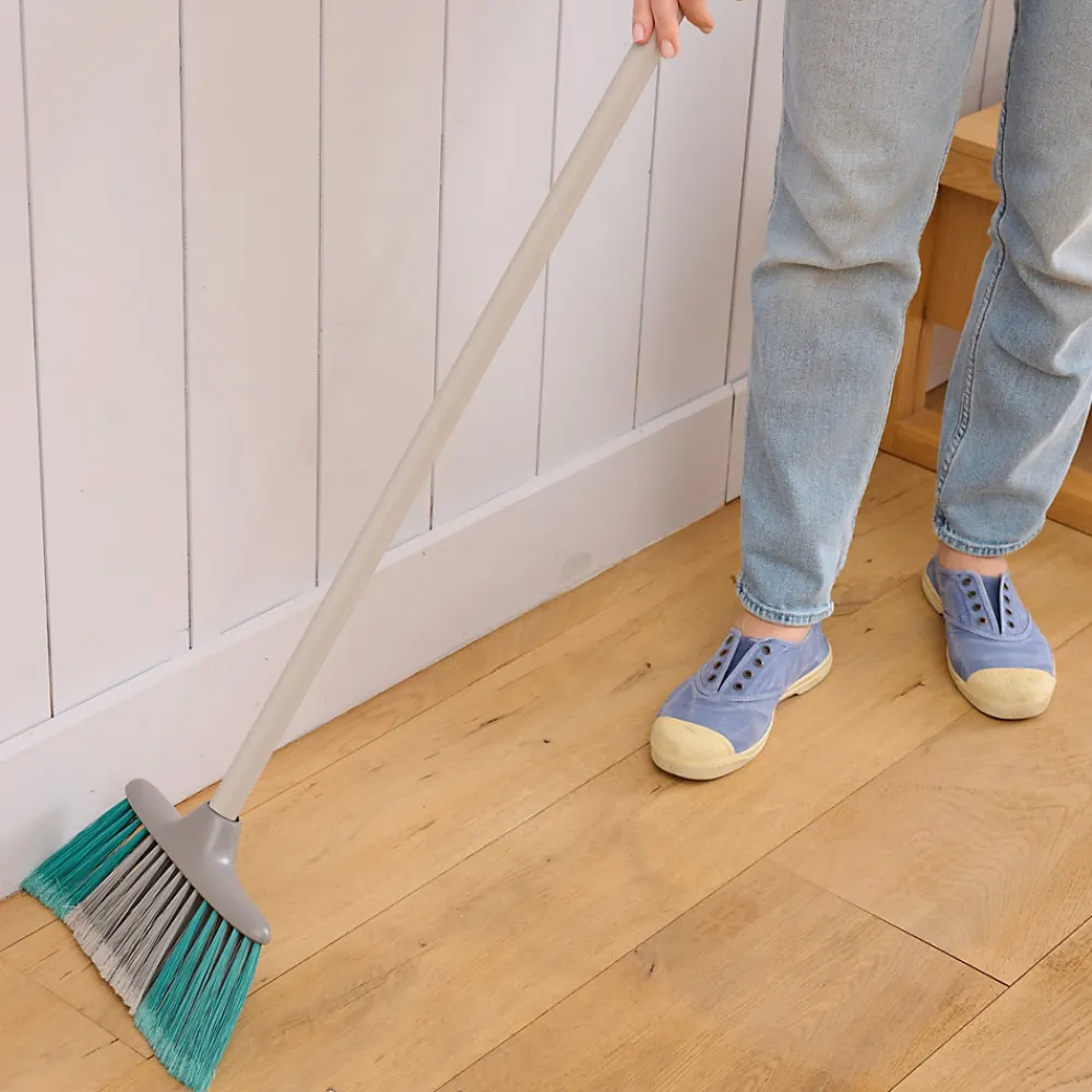 Tête de balais à poils Doux fibres mélangées gris et bleu L.28 x l.7cm>GoodHome Outlet