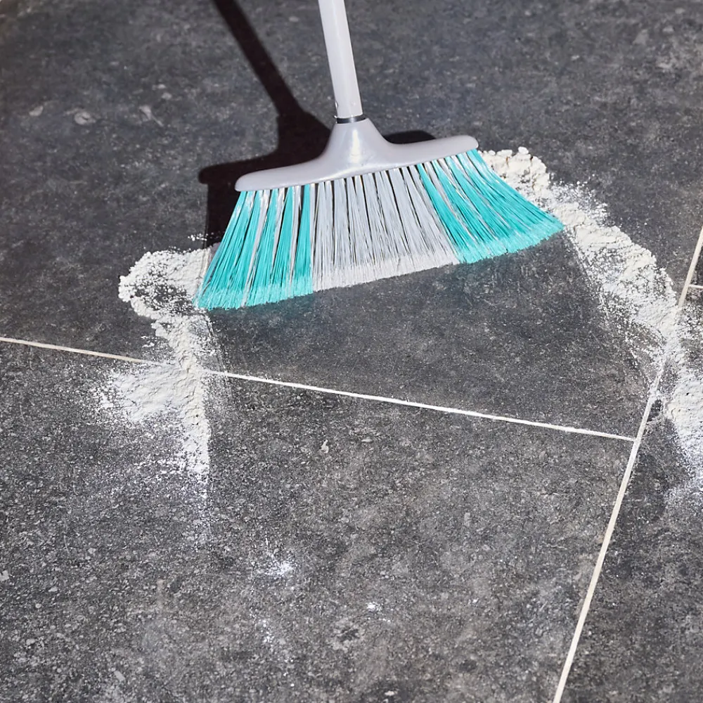 Tête de balais à poils Doux fibres mélangées gris et bleu L.28 x l.7cm>GoodHome Outlet