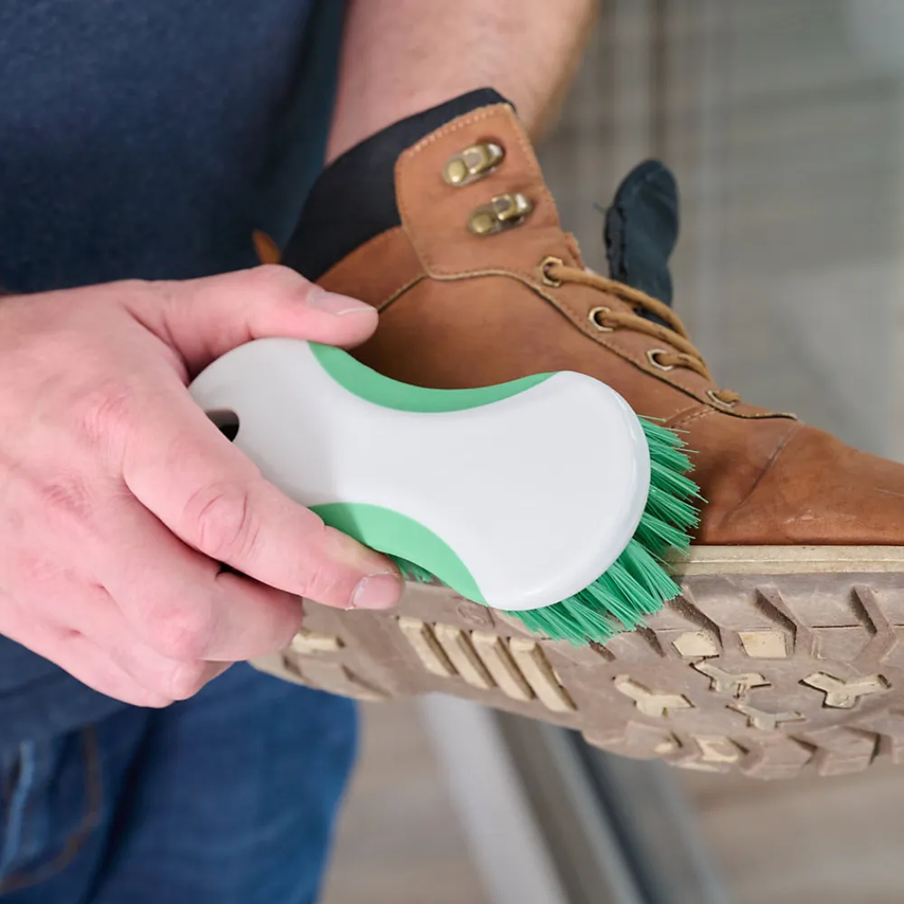 Tête de brosse à récurer poils rigide blanc l.7cm> Outlet