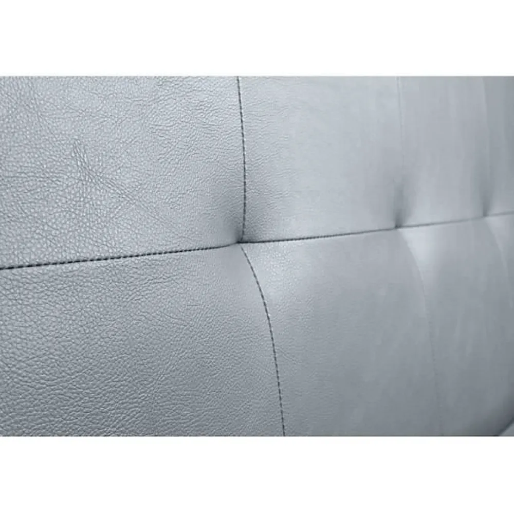 Eccox Tête de lit - Aster - Similicuir argenté - 160 cm - Design contemporain - Garantie 2 ans* Tête De Lit