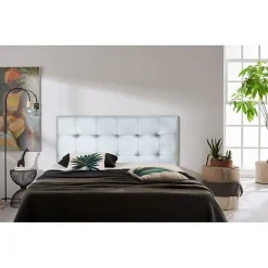 Eccox Tête de lit - Aster - Similicuir argenté - 160 cm - Design contemporain - Garantie 2 ans* Tête De Lit