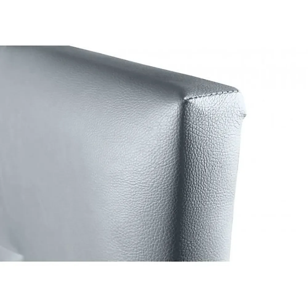 Eccox Tête de lit - Aster - Similicuir argenté - 160 cm - Design contemporain - Garantie 2 ans* Tête De Lit