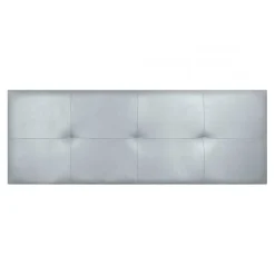 Eccox Tête de lit - Cala - Similicuir argenté - 145 cm - Rembourrage en mousse HR - Fabriqué en Espagne* Tête De Lit