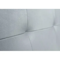 Eccox Tête de lit - Cala - Similicuir argenté - 145 cm - Rembourrage en mousse HR - Fabriqué en Espagne* Tête De Lit