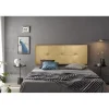 Tête de lit - Cala - Similicuir doré - 160 cm - Rembourrage en mousse HR - Fabriqué en Espagne>Eccox Online