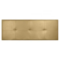Tête de lit - Cala - Similicuir doré - 160 cm - Rembourrage en mousse HR - Fabriqué en Espagne><noscript><img width=